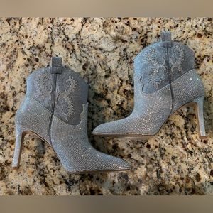 Gianni Bini Rhinestone Cowboy Booties